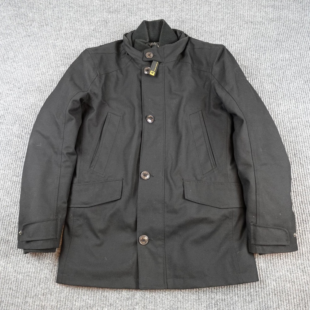 REV'IT Jacket Mens Medium Black Wool Waterproof Motorcycle Lined Hydratex